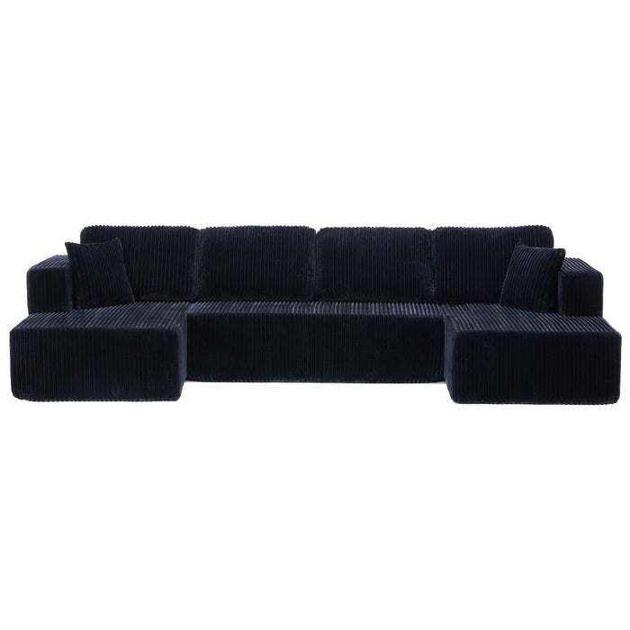 U-Shape Modular Sectional Sofa For Living Room Home Essentials