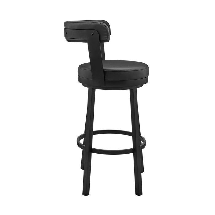 36" Swivel Counter Height Bar Chair - Black