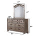 Dresser And Mirror - Antique Silver Home Essentials