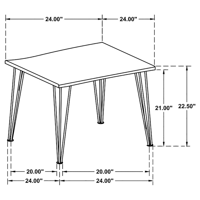 Hairpin - Leg End Table - Brown Furniture Max