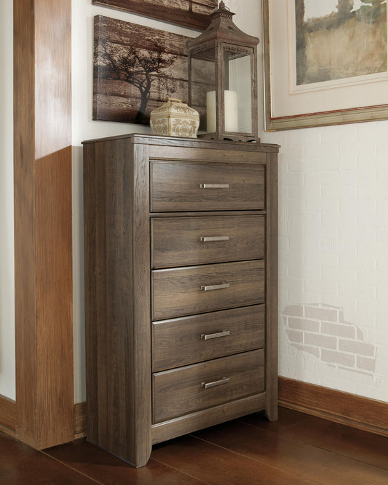 Juararo - Five Drawer Chest - Dark Brown Signature Design by Ashley®