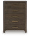 Radkin - Five Drawer Chest - Burnished Brown Signature Design by Ashley®