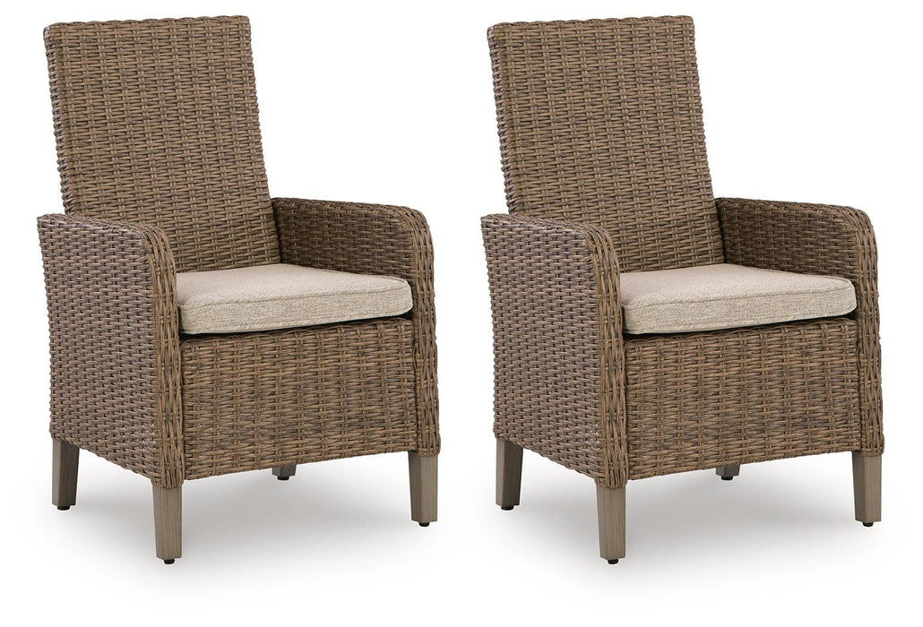 Laguna Heights - Arm Chair With Cushion (Set of 2) - Beige Signature Design by Ashley®
