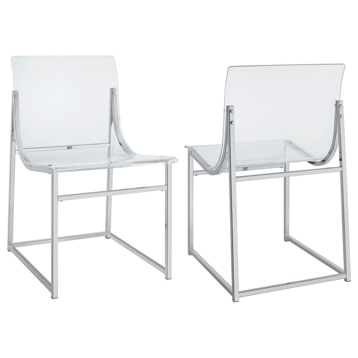 Hartsell - Dining Side Chair (Set of 2) - Chrome