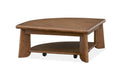 Tanner - Pie Shaped Lift Top Cocktail Table With Casters - Tawny Brown Magnussen Furniture