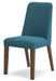 Lyncott - Dining Uph Side Chair (Set of 2) - Blue / Brown Signature Design by Ashley®