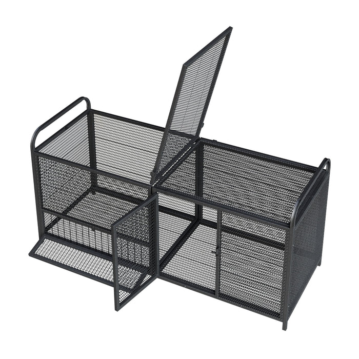 Chicken Cage, Poultry Breeding Coop - Black / Silver Daily Nest
