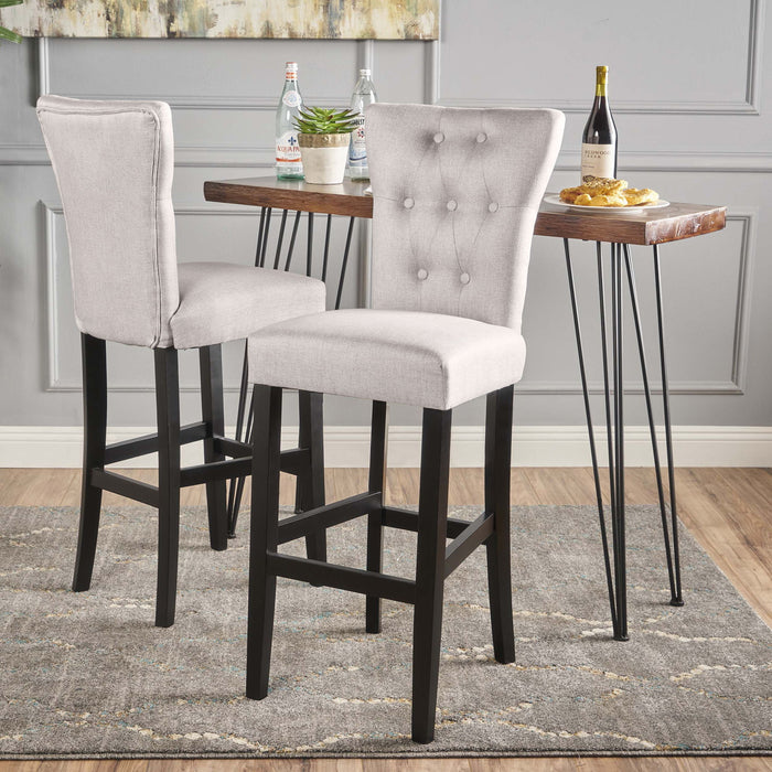 Elegant Barstool Set With Cushioning