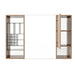Wall Mounted Bathroom Mirror Cabinet & Adjustable Shelves Storage Cabinet - Imitative Oak Home Essentials