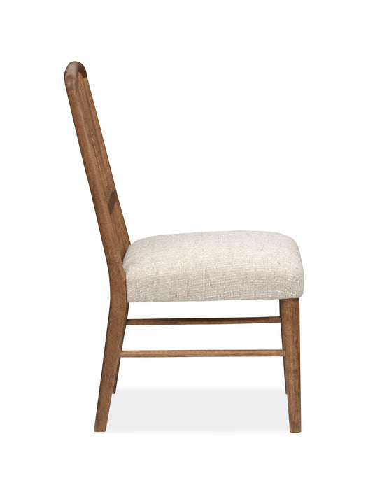 Woodward - Wood Slat Back Side Chair (Set of 2) - Dark Clove / White Magnussen Furniture