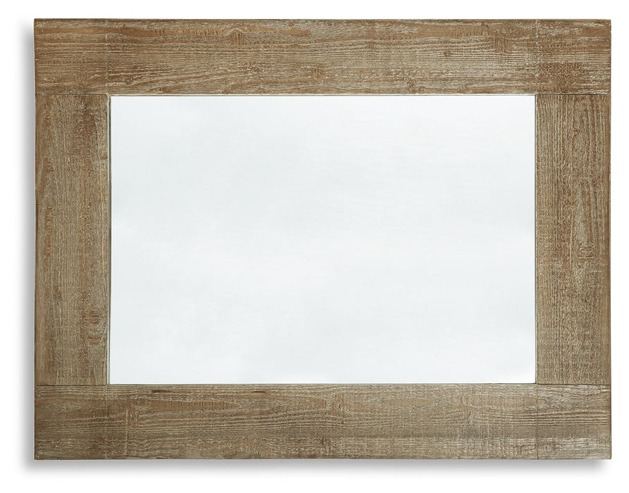 Waltleigh - Accent Mirror - Distressed Brown Signature Design by Ashley®