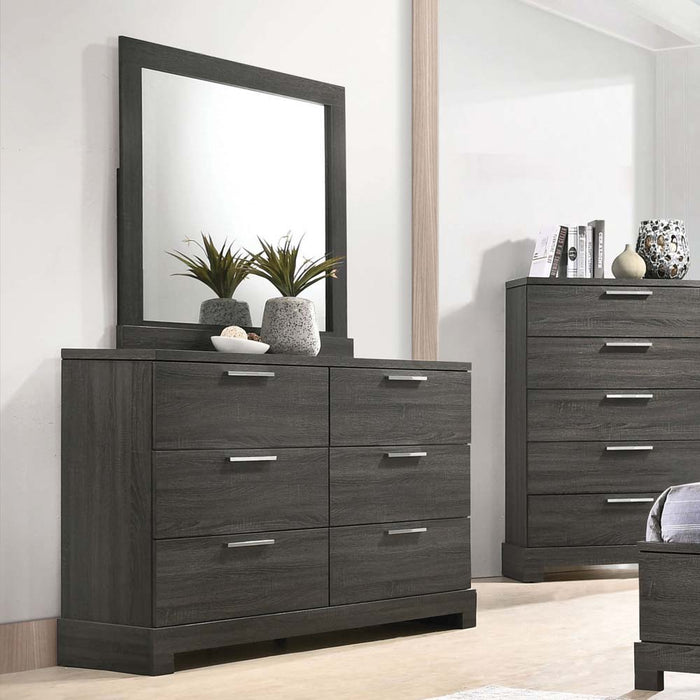 Lantha - Mirror - Gray Oak ACME