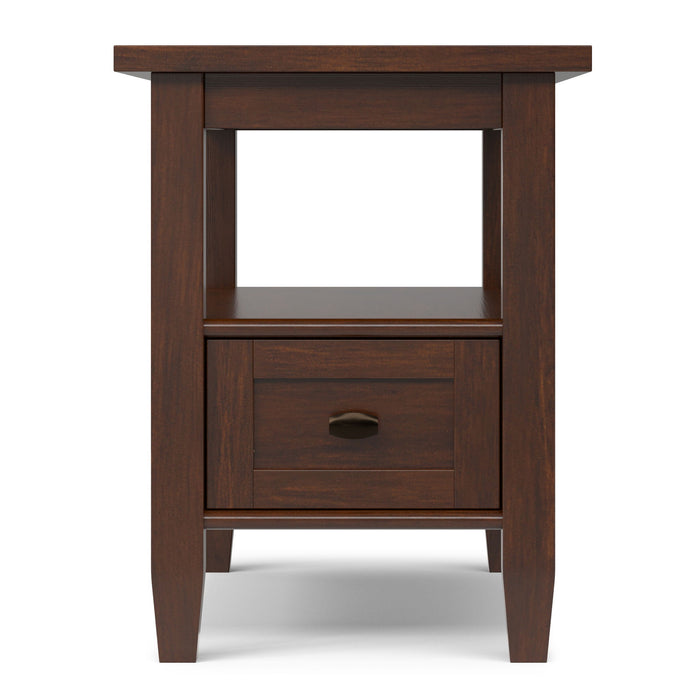 Warm Shaker - Narrow Side Table - Brown Simpli-Home