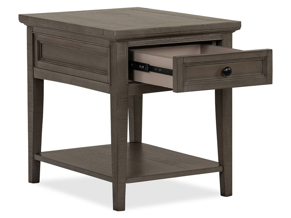 Paxton Place - Rectangular End Table - Dovetail Gray Magnussen Furniture