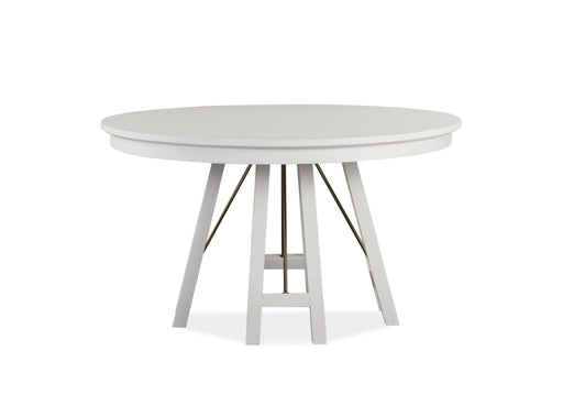 Heron Cove - Round Dining Table - Chalk White Magnussen Furniture