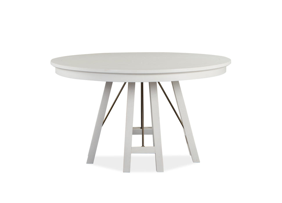 Heron Cove - Round Dining Table - Chalk White Magnussen Furniture