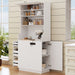 Pantry Cabinet With Hydraulic Flip Top And USB Charging Port Hearth and Haven