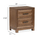 Callisto - Drawer Nightstand - Bourbon Brown Magnussen Furniture