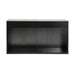 Fluted Console Table With 3 Drawers, Long Sofa Table Behind Couch For Living Room - Black Home Essentials
