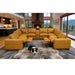 Upholstered Large Arms Sectional With Recliner Seats Home Essentials