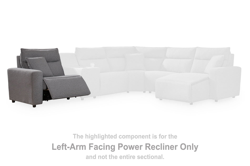Modmax II - LAF Zero Wall Power Recliner - Salt And Pepper