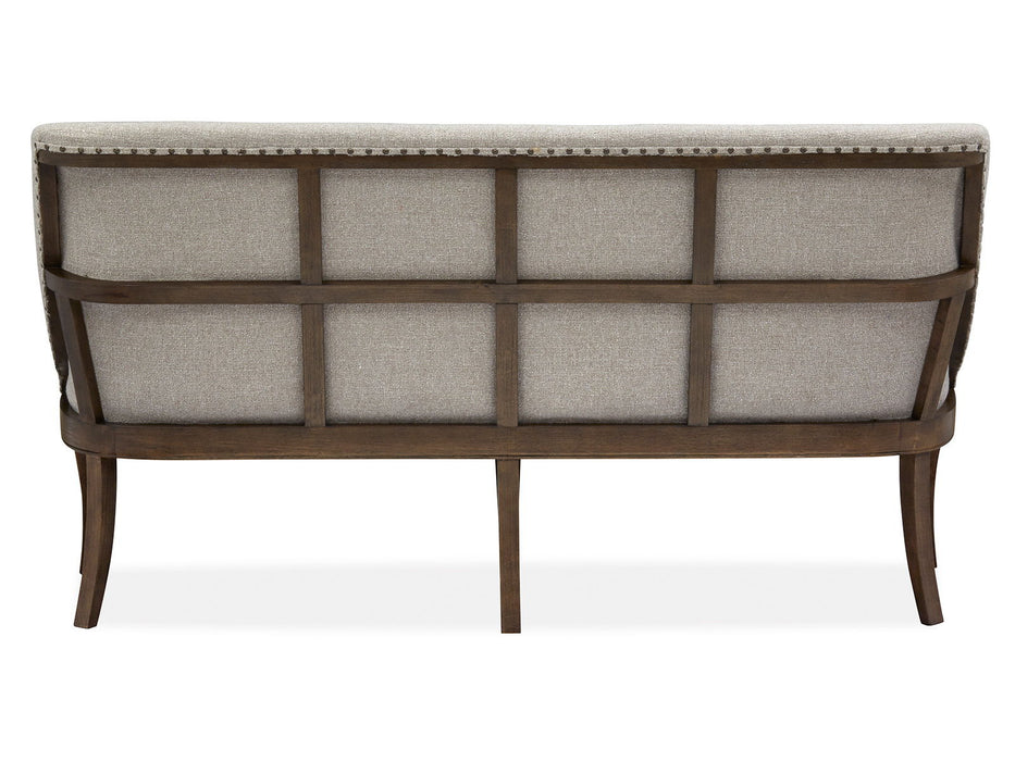 Roxbury Manor - Bench With Upholstered Seat and Back - Homestead Brown Magnussen Furniture