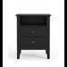 Fluted Nightstand With 2 Drawers Home Essentials