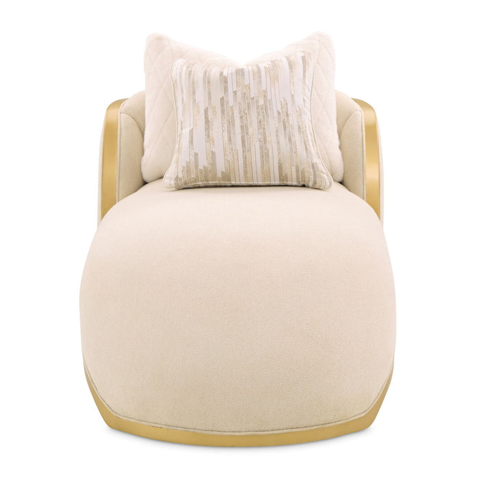 Scotts Square - Chairside Table - Light Champagne Michael Amini