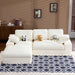 Compressed Sofa With 3 Back Cushions, 2 Throw Pillows Home Essentials