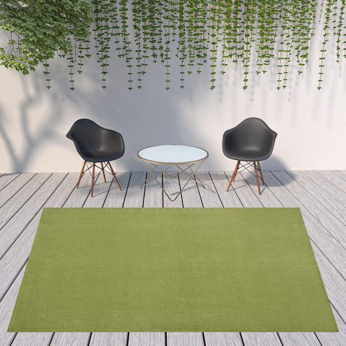 9' X 12' Non Skid Indoor / Outdoor Area Rug - Green