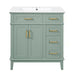 Modern Bathroom Vanity With Sink, Storage Cabinet, Soft Close Doors, Deep & Standard Drawers Hearth and Haven