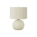Lighting, Contemporary Table Lamp, Ceramic - Cream 8th Street