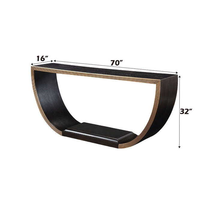 Maceo - Console Table - Black & Gold ACME