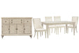 Newport - 6 Piece Extendable Rectangular Dining Table Set Magnussen Furniture