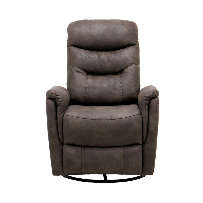 Ergonomic Shape Swivel Gliding Recliner Emerald Home