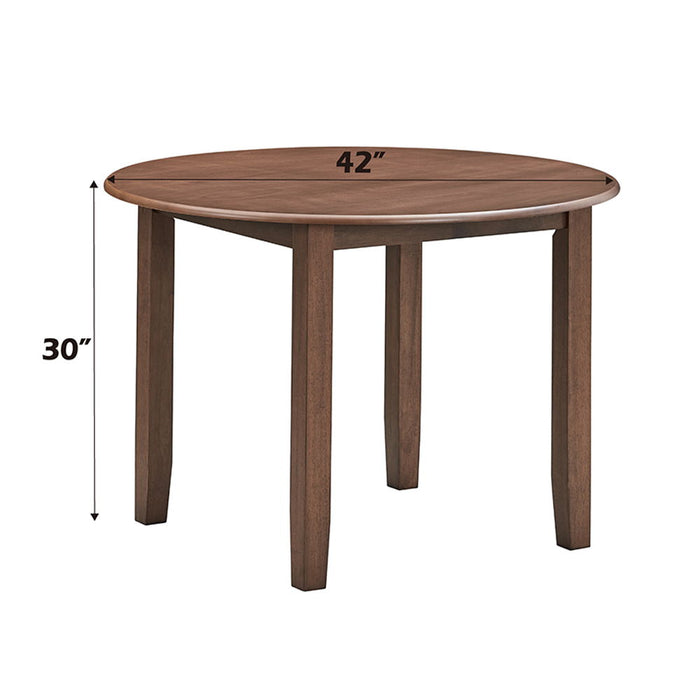 Ferris - Round Dining Table - Brown ACME