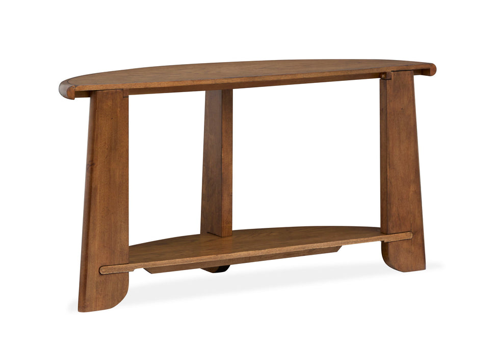 Tanner - Demilune Sofa Table - Tawny Brown Magnussen Furniture
