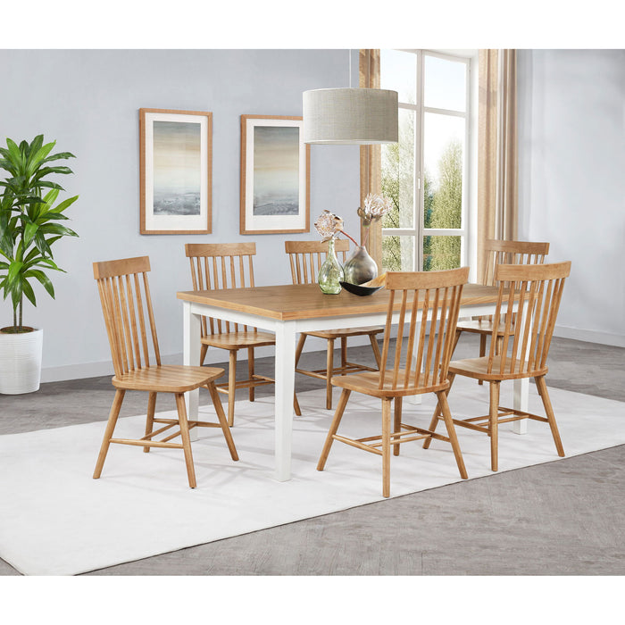 Aldren - 7 Piece Dining Set With Rectangular Table Furniture Max