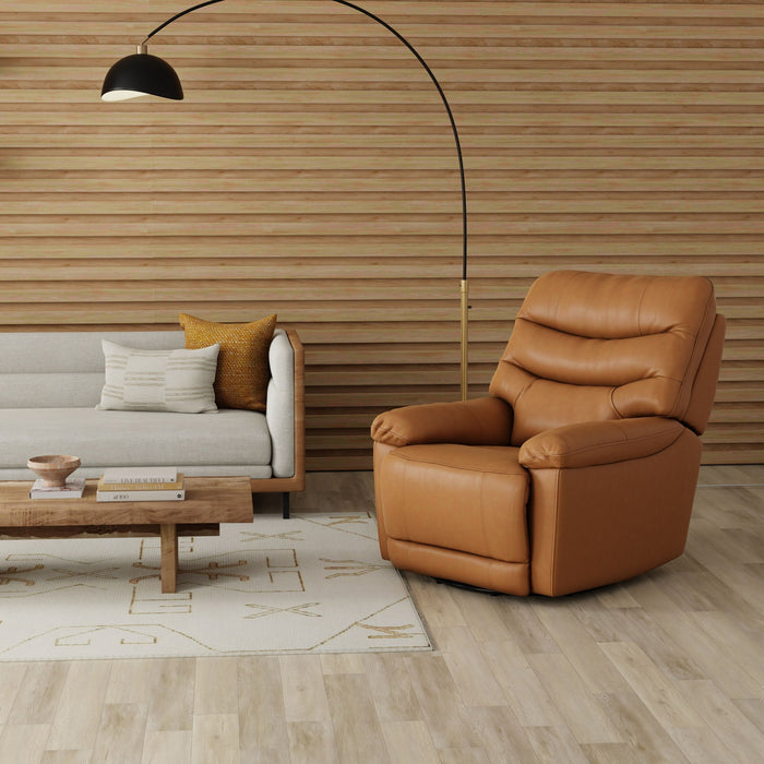 Oslo Antelope - Swivel Glider Recliner With Manual Footrest Home Essentials