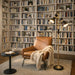 Axis - Floor Lamp With 4 Way Switch Double Spots With Base - Black / Gold Ashcroft Furniture