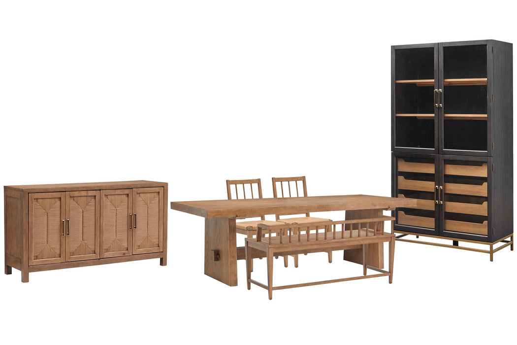 Lindon - Trestle Dining Table Set Magnussen Furniture