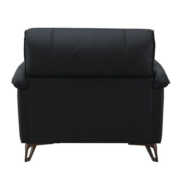 Eilene - Chair - Black Top Grain Leather ACME