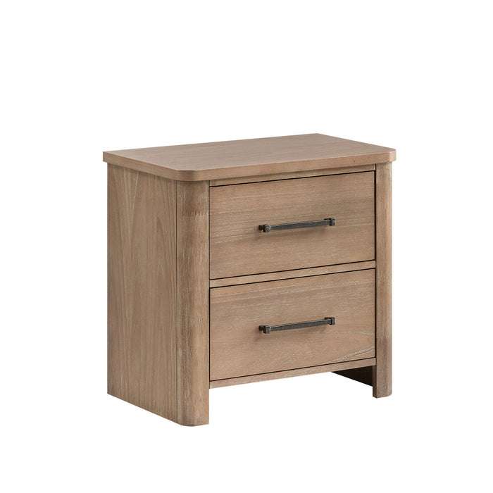 Anika - 2 Drawer Nightstand - Natural / Brown New Classic