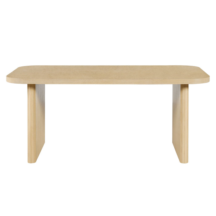 Rectangular, Indoor Dining Table - Natural Noble House