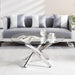 Round Table With Angular Slanted Legs Home Essentials