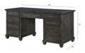 Sutton Place - Executive Desk - Weathered Charcoal Magnussen Furniture