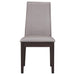 Upholstered Dining Chair (Set of 2) - Taupe / Brown Furniture Max