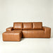 Deep Seat L - Shaped Modular Sectional Sofa For Living Room - Brown Home Essentials