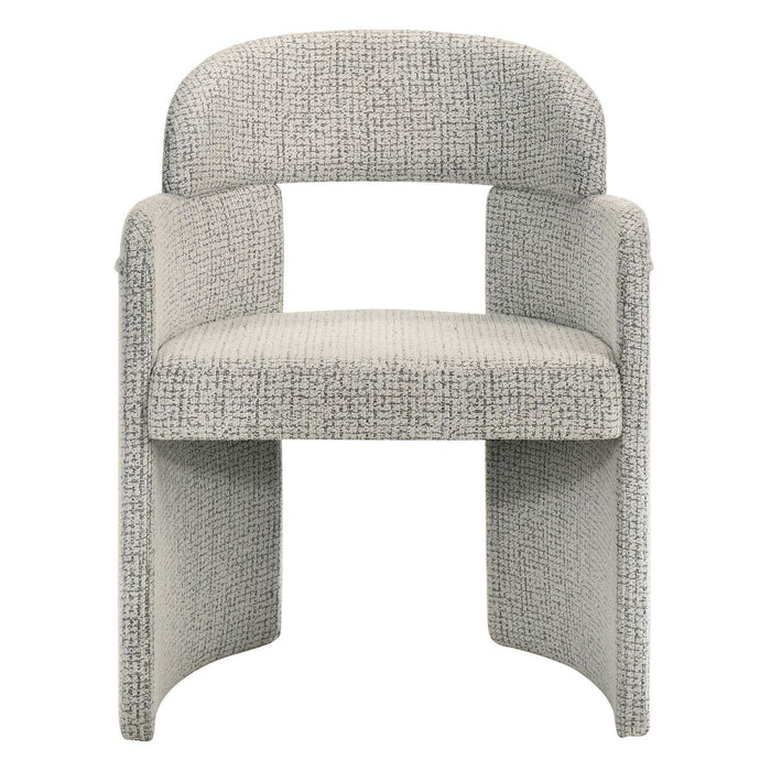 Kyree - Arm Chair (Set of 2) - Chenille & Walnut ACME