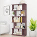 Modern 5 Tier Open Storage Bookcase Home Essentials